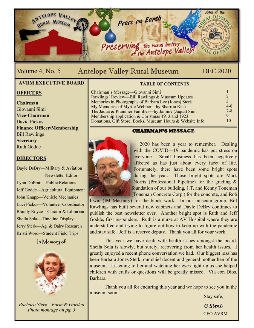 Newsletter Dec Vol.4, No.5